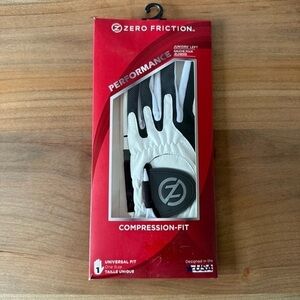 New! Zero Friction Performance junior’s left compression golf glove